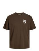 Jorcoffee Tee Ss Crew Neck Styd Aw25 Brown Jack & J S