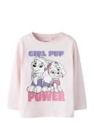 Nmfvana Paw Ls Top Cplg Pink Name It