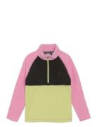 Fleece Pulli - Colorblock Pink Color Kids