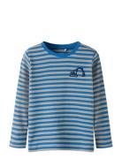 Nmmvilly Ls Slim Top Noos Blue Name It