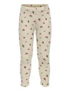 Kmgtrinny Aop Bsc Legging Jrs Noos Cream Kids Only
