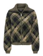 Onlmaroon Ls Zip Collar Cardigan Knt Patterned ONLY