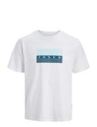 Jcofusion Dots Print Tee Ss Cn Sn Jnr White Jack & J S