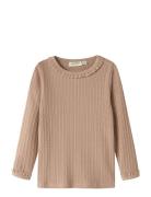 Nmfbabette Ls Slim Top Lil Beige Lil'Atelier