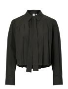Yastamo Ls Tie Shirt S. Black YAS