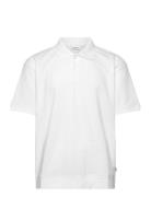 Over D Jacquard Polo S/S White Lindbergh