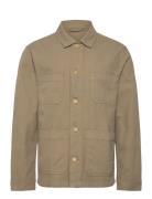 Embroidered Overshirt Khaki Lindbergh