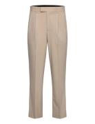Relaxed Straight Leg Formal Pants Beige Lindbergh