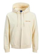 Jornorrebro Emb Sweat Zip Hood Noos Cream Jack & J S