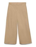 Awvana Mw Wide Ankle Pant Noos Beige Vero Moda