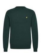 Lambswool Blend Crew Neck Jumper Green Lyle & Scott