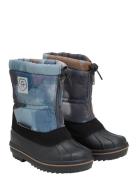 Boots W. Zip, Wool & Wp, Aop Patterned Color Kids