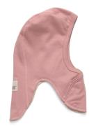 Balaclava Cotton Rib W. Lin. Pink Huttelihut
