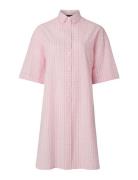 Lucy Organic Cotton Seersucker Nightshirt Pink Lexington Home