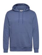 Logo Chest Print Hoodie Sweat Blue Lindbergh