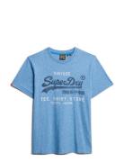 Vl Classic Relaxed Tee Blue Superdry