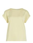 Viellette S/S Satin Top - Noos Yellow Vila