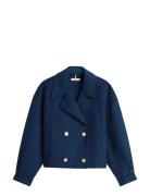 Df Wool Gold Button Peacoat Navy Tommy Hilfiger