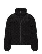 Aop Mid Weight Down Puffer Jacke Black Calvin Klein