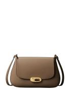 Hardware Flap Medium Crossbody Beige Calvin Klein