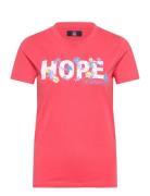 Randi Reg Cot Sj Vin W Tee Red VINSON