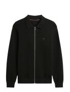 Seasonal Structure Zip Thru Polo Black Tommy Hilfiger