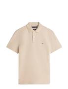 Seersucker Reg Polo Beige Tommy Hilfiger