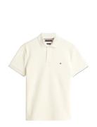 Seersucker Reg Polo Cream Tommy Hilfiger