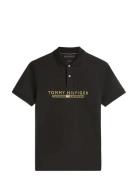 Icon Lux Interlock Reg Polo Black Tommy Hilfiger