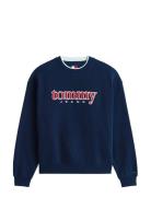 Tjm 90S Texture Graphic Crew Navy Tommy Jeans