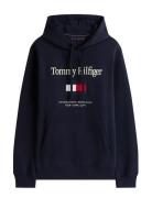 Tommy Embro Flag Hoodie Navy Tommy Hilfiger