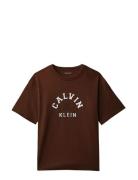 Varsity Graphic T-Shirt S/S Brown Calvin Klein