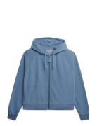 Studios Relaxed Zip Hoodie Blue Superdry