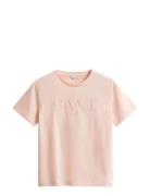 Reg Tonal Graphic Ss T-Shirt Pink GANT