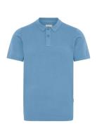 Bhbray Knit Polo Blue Blend