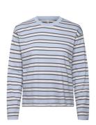 Onlmay Life L/S Stripe Top Box Jrs Blue ONLY