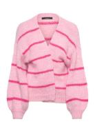 Vmmaybe Art Ls Open Cardigan Noos Lx Pink Vero Moda