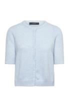 Vmdoffy 2/4 O-Neck Button Cardigan Noos Blue Vero Moda