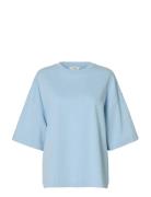 Slfcolwoman 2/4 Over D Tee Noos Blue Selected