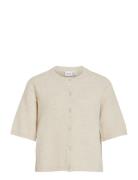 Viliga 2/4 O-Neck Knit Cardigan - Noos Cream Vila