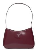 Arnela Top Zip Shoulder Bag Burgundy GUESS