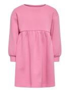 Kmgsweat L/S O-Neck Dress Swt Pink Kids Only