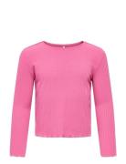 Kmgtella Life L/S O-Neck Top Jrs Pink Kids Only