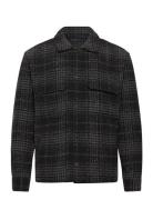 Long Sleeve Boucle Overshirt Grey Abercrombie & Fitch