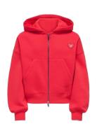 Kogevisa L/S Zip Hood Ovs Swt Red Kids Only