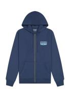 Graphic Zip Hoodie Navy Wrangler
