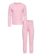 Kmgrila Nightwear Ls Top/Pant Set Jrs Pink Kids Only