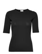 Cotton Stretch Elbow Sleeve Black Filippa K