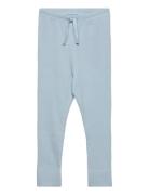 Rib Jersey Leggings W. String Blue Copenhagen Colors