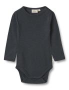 Wool Body L/S Lucca Navy Wheat